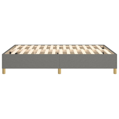 vidaXL Box Spring Bed Frame Dark Grey Double Fabric (UK/IE/FI/NO only)