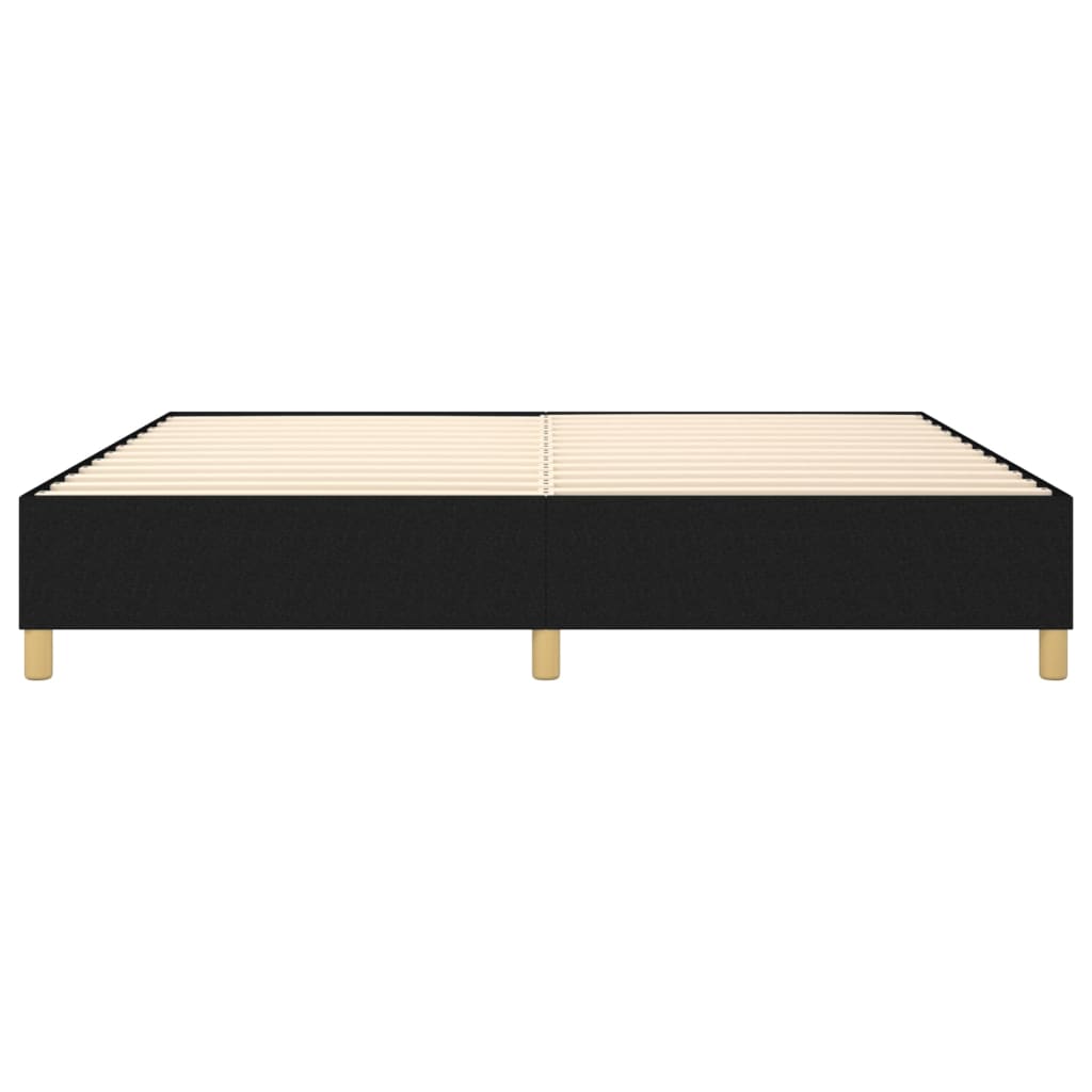 vidaXL Box Spring Bed Frame Black Double Fabric (UK/IE/FI/NO only)
