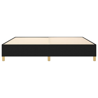 vidaXL Box Spring Bed Frame Black Double Fabric (UK/IE/FI/NO only)