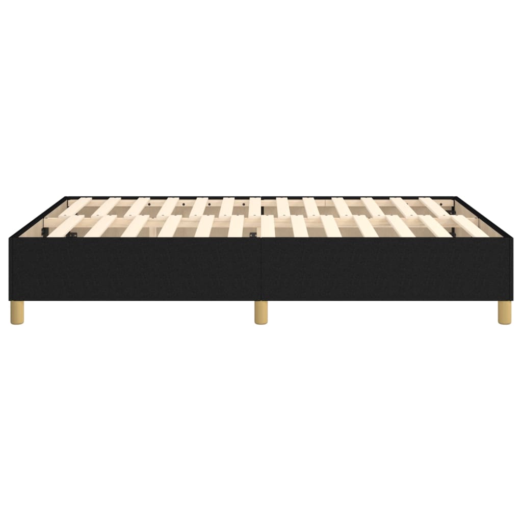 vidaXL Box Spring Bed Frame Black Double Fabric (UK/IE/FI/NO only)