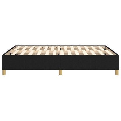vidaXL Box Spring Bed Frame Black Double Fabric (UK/IE/FI/NO only)