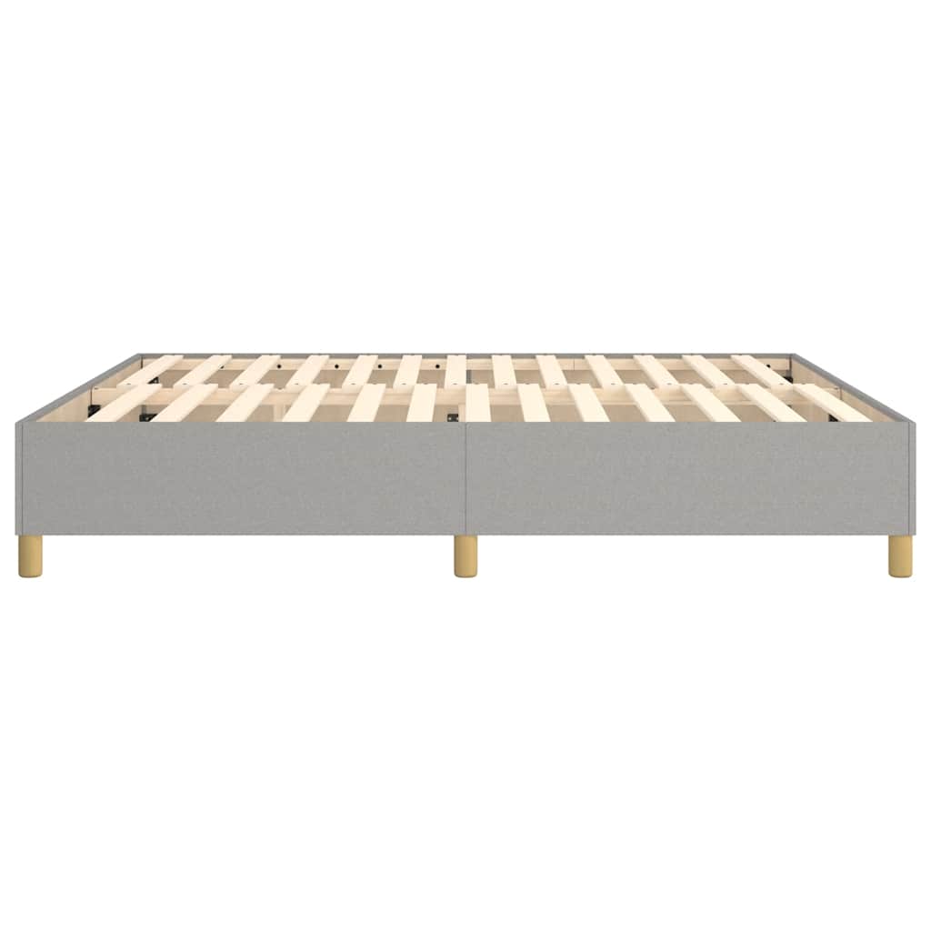 vidaXL Box Spring Bed Frame Light Grey Super King Fabric (UK/IE/FI/NO only)