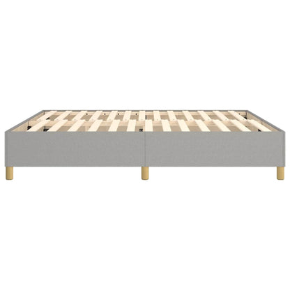 vidaXL Box Spring Bed Frame Light Grey Super King Fabric