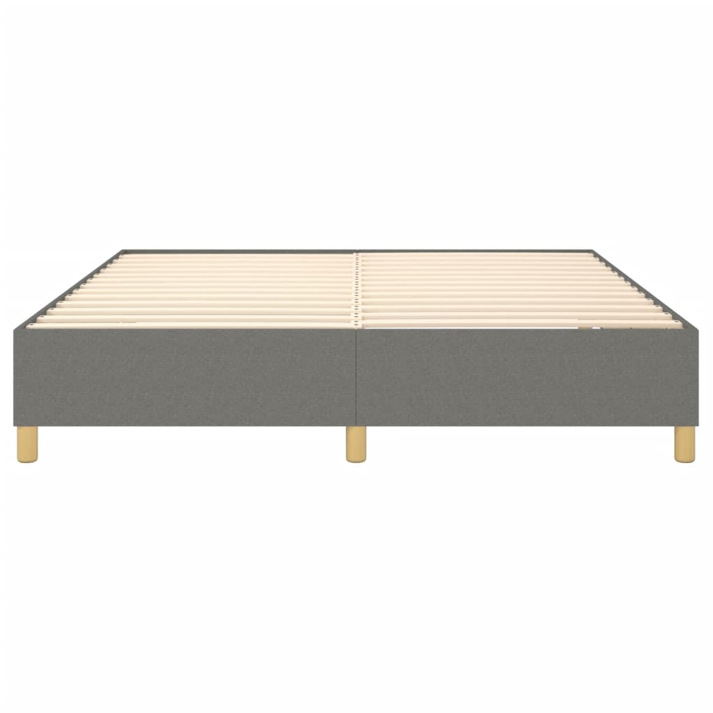 vidaXL Box Spring Bed Frame Dark Grey Super King Fabric (UK/IE/FI/NO only)