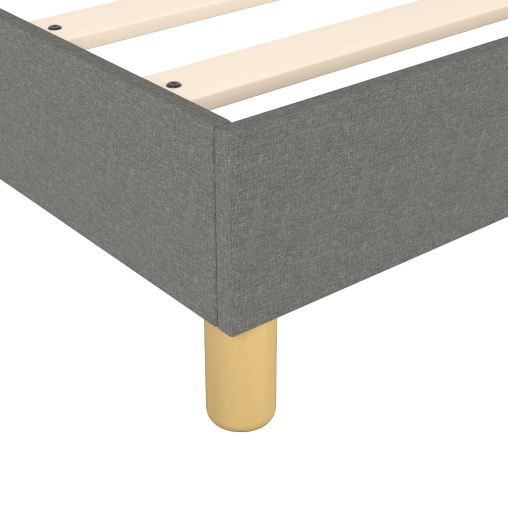 vidaXL Box Spring Bed Frame Dark Grey Super King Fabric (UK/IE/FI/NO only)