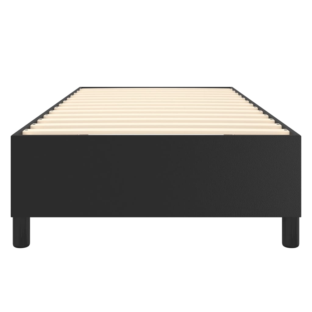 vidaXL Box Spring Bed Frame Black Single Faux Leather (UK/IE/FI/NO only)