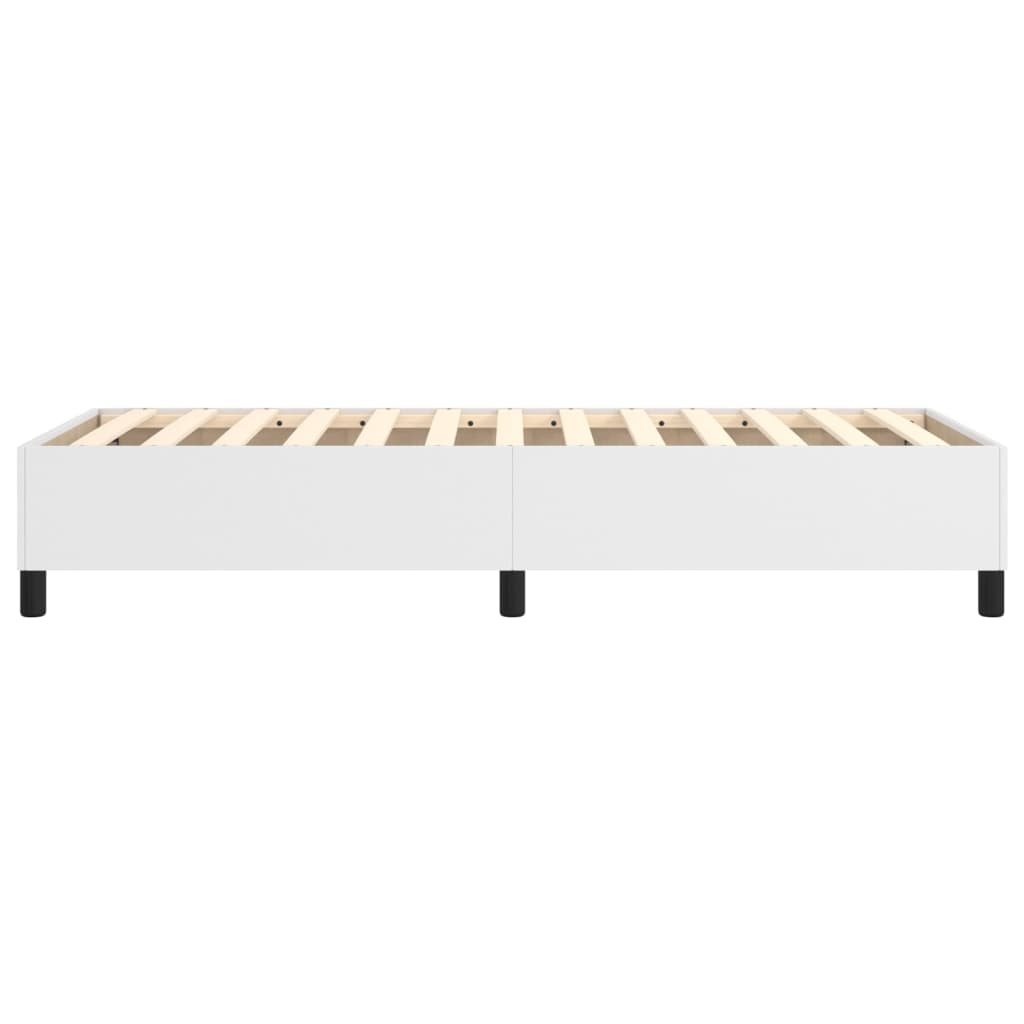 vidaXL Box Spring Bed Frame White Single Faux Leather (UK/IE/FI/NO only)