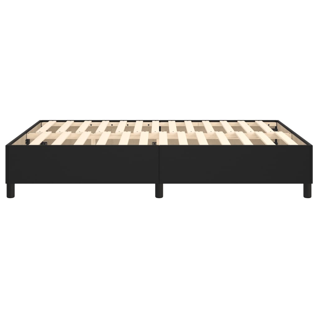 vidaXL Box Spring Bed Frame Black Double Faux Leather (UK/IE/FI/NO only)
