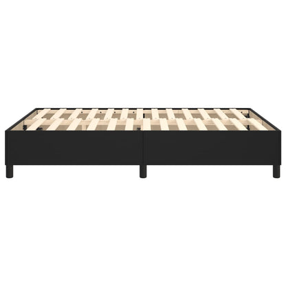 vidaXL Box Spring Bed Frame Black Double Faux Leather (UK/IE/FI/NO only)