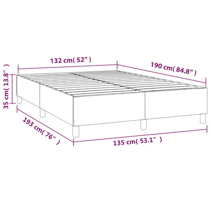 vidaXL Box Spring Bed Frame White Double Faux Leather (UK/IE/FI/NO only)