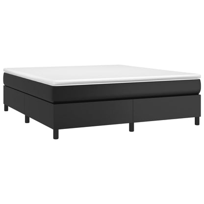 vidaXL Box Spring Bed Frame Black Super King Faux Leather (UK/IE/FI/NO only)