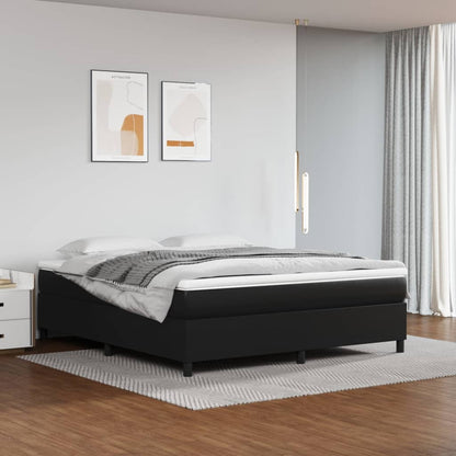 vidaXL Box Spring Bed Frame Black Super King Faux Leather (UK/IE/FI/NO only)