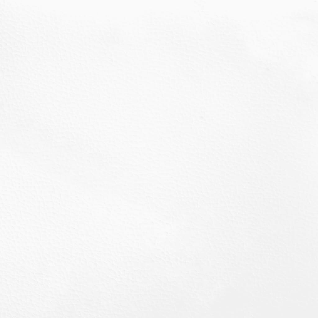 vidaXL Box Spring Bed Frame White Super King Faux Leather