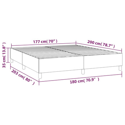 vidaXL Box Spring Bed Frame White Super King Faux Leather