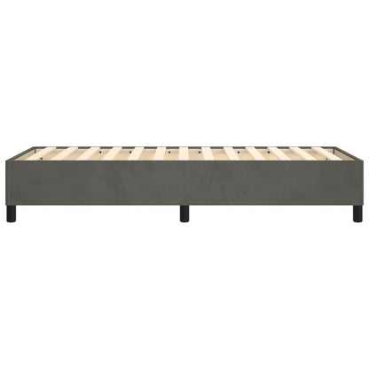 vidaXL Box Spring Bed Frame Dark Grey Single Velvet (UK/IE/FI/NO only)