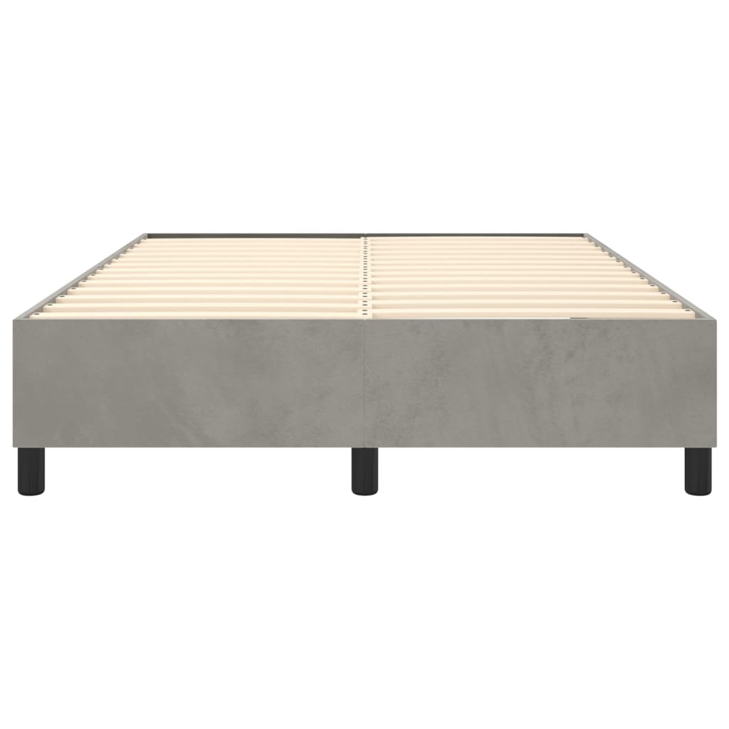 vidaXL Box Spring Bed Frame Light Grey Double Velvet (UK/IE/FI/NO only)
