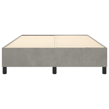 vidaXL Box Spring Bed Frame Light Grey Double Velvet (UK/IE/FI/NO only)