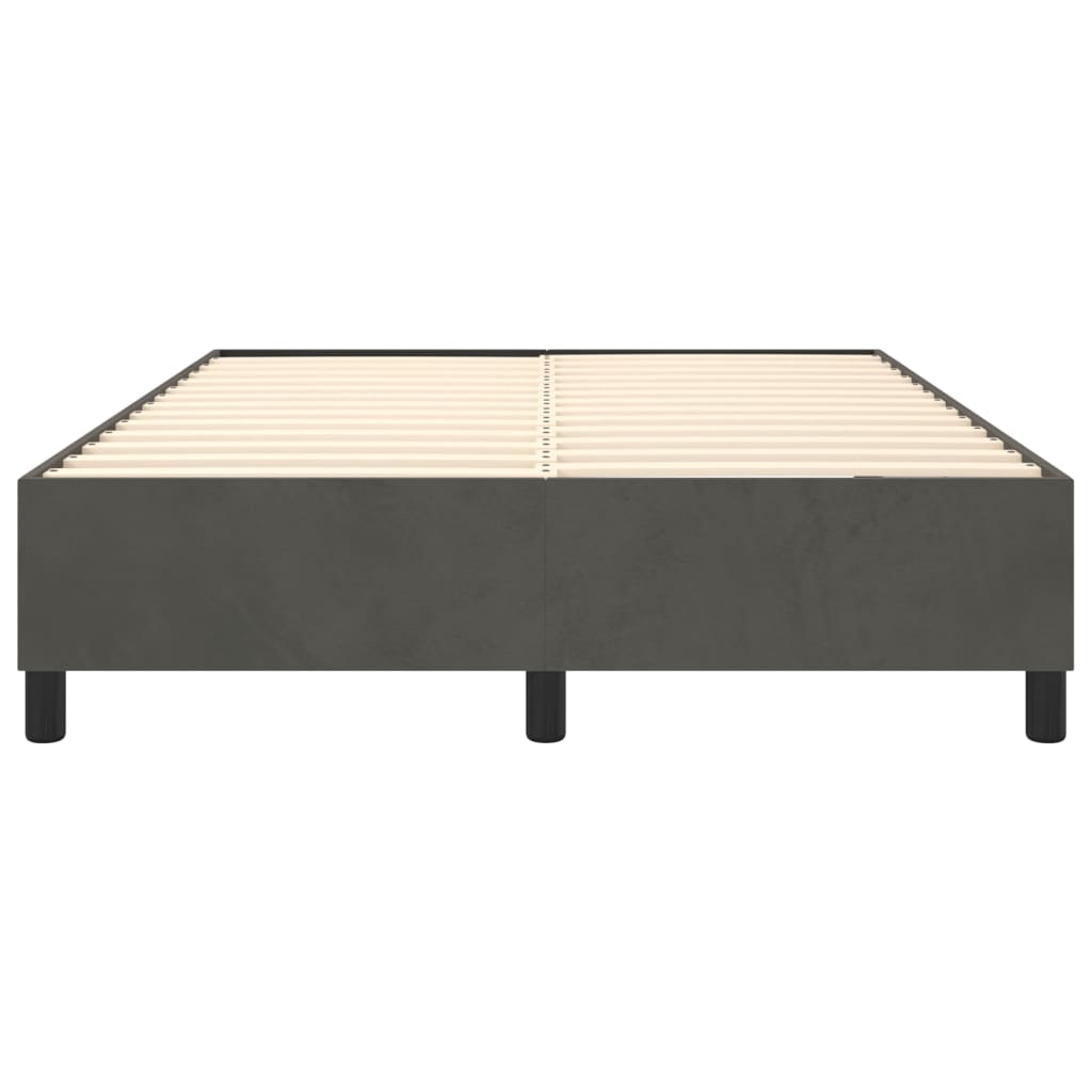 vidaXL Box Spring Bed Frame Dark Grey Double Velvet (UK/IE/FI/NO only)