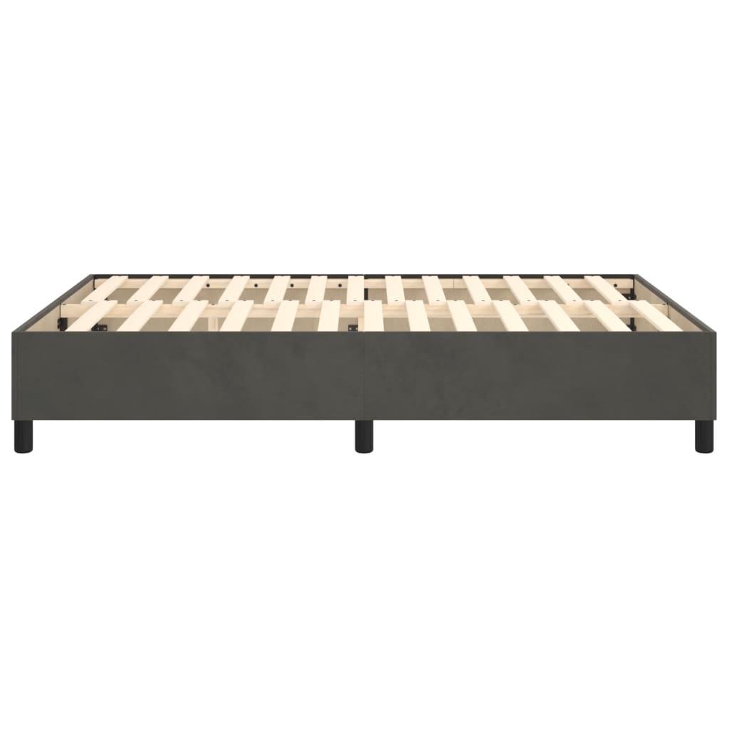 vidaXL Box Spring Bed Frame Dark Grey Double Velvet (UK/IE/FI/NO only)