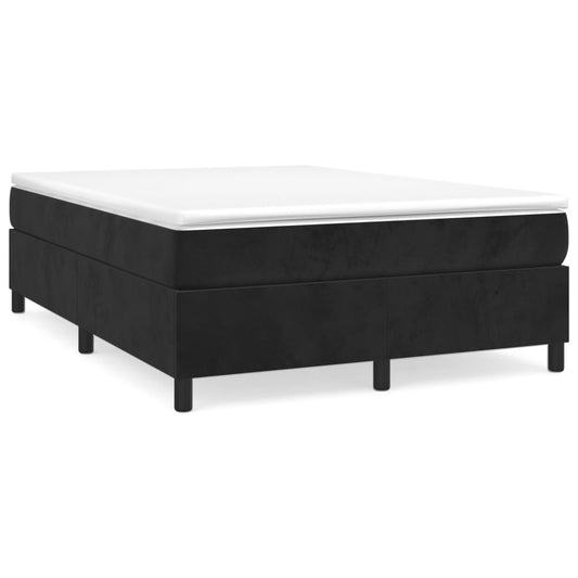 vidaXL Box Spring Bed Frame Black Double Velvet (UK/IE/FI/NO only)