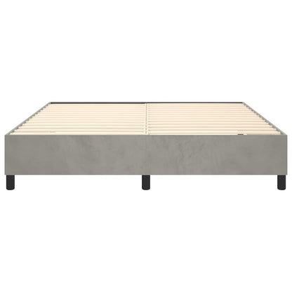 vidaXL Box Spring Bed Frame Light Grey Super King Velvet (UK/IE/FI/NO only)