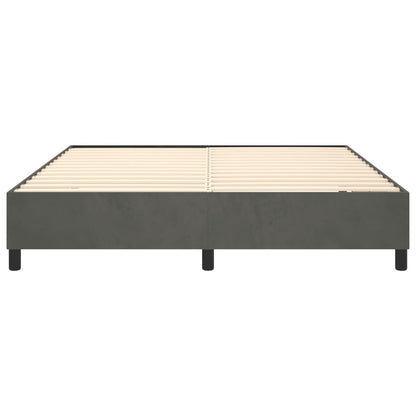 vidaXL Box Spring Bed Frame Dark Grey Super King Velvet (UK/IE/FI/NO only)