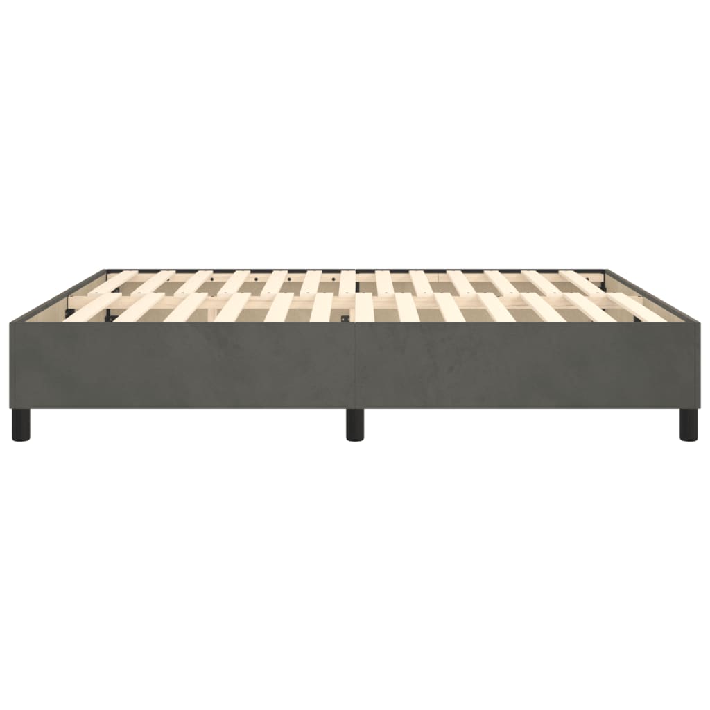 vidaXL Box Spring Bed Frame Dark Grey Super King Velvet (UK/IE/FI/NO only)