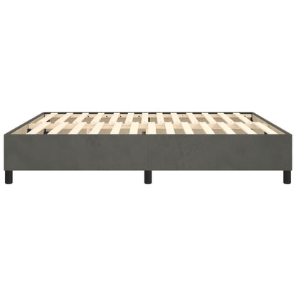 vidaXL Box Spring Bed Frame Dark Grey Super King Velvet (UK/IE/FI/NO only)