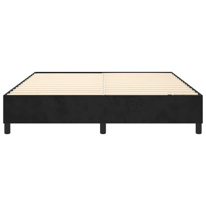 vidaXL Box Spring Bed Frame Black Super King Velvet (UK/IE/FI/NO only)