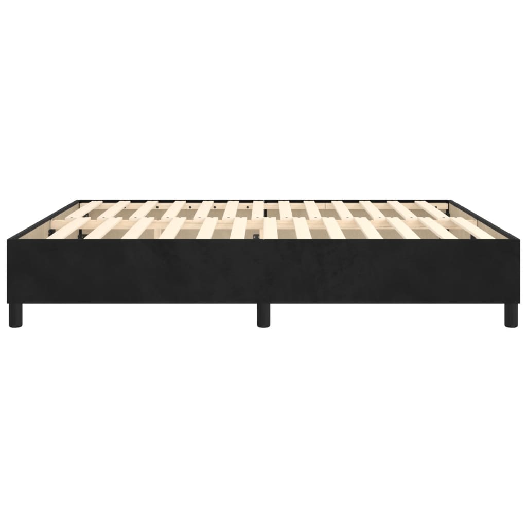 vidaXL Box Spring Bed Frame Black Super King Velvet (UK/IE/FI/NO only)