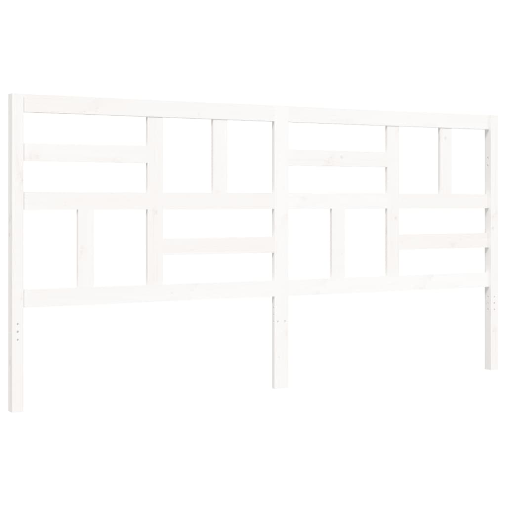 vidaXL Bed Frame without Mattress White 200x200 cm Solid Wood
