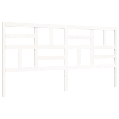 vidaXL Bed Frame without Mattress White 200x200 cm Solid Wood