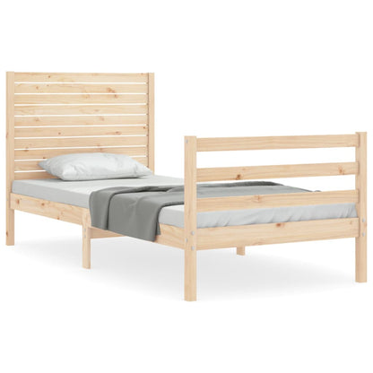 vidaXL Bed Frame without Mattress 100x200 cm Solid Wood
