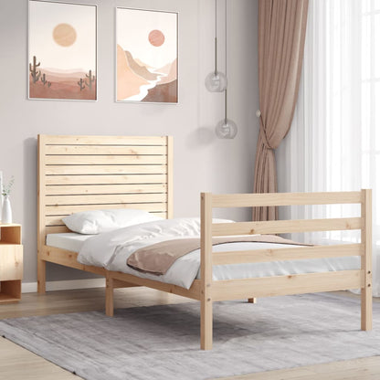 vidaXL Bed Frame without Mattress 100x200 cm Solid Wood