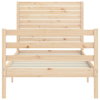 vidaXL Bed Frame without Mattress 100x200 cm Solid Wood