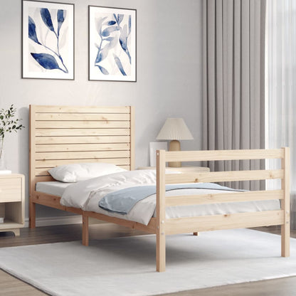 vidaXL Bed Frame without Mattress 100x200 cm Solid Wood