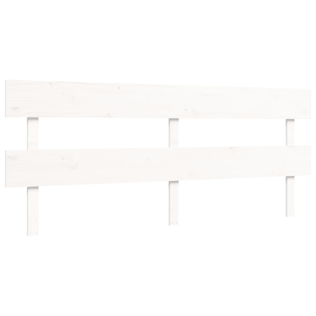 vidaXL Bed Frame without Mattress White 200x200 cm Solid Wood