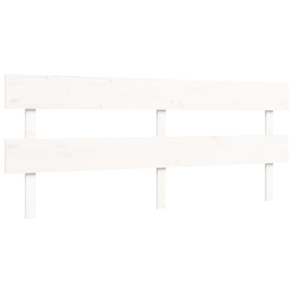 vidaXL Bed Frame without Mattress White 200x200 cm Solid Wood