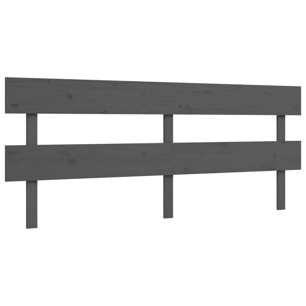 vidaXL Bed Frame without Mattress Grey 200x200 cm Solid Wood