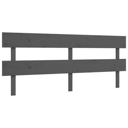 vidaXL Bed Frame without Mattress Grey 200x200 cm Solid Wood