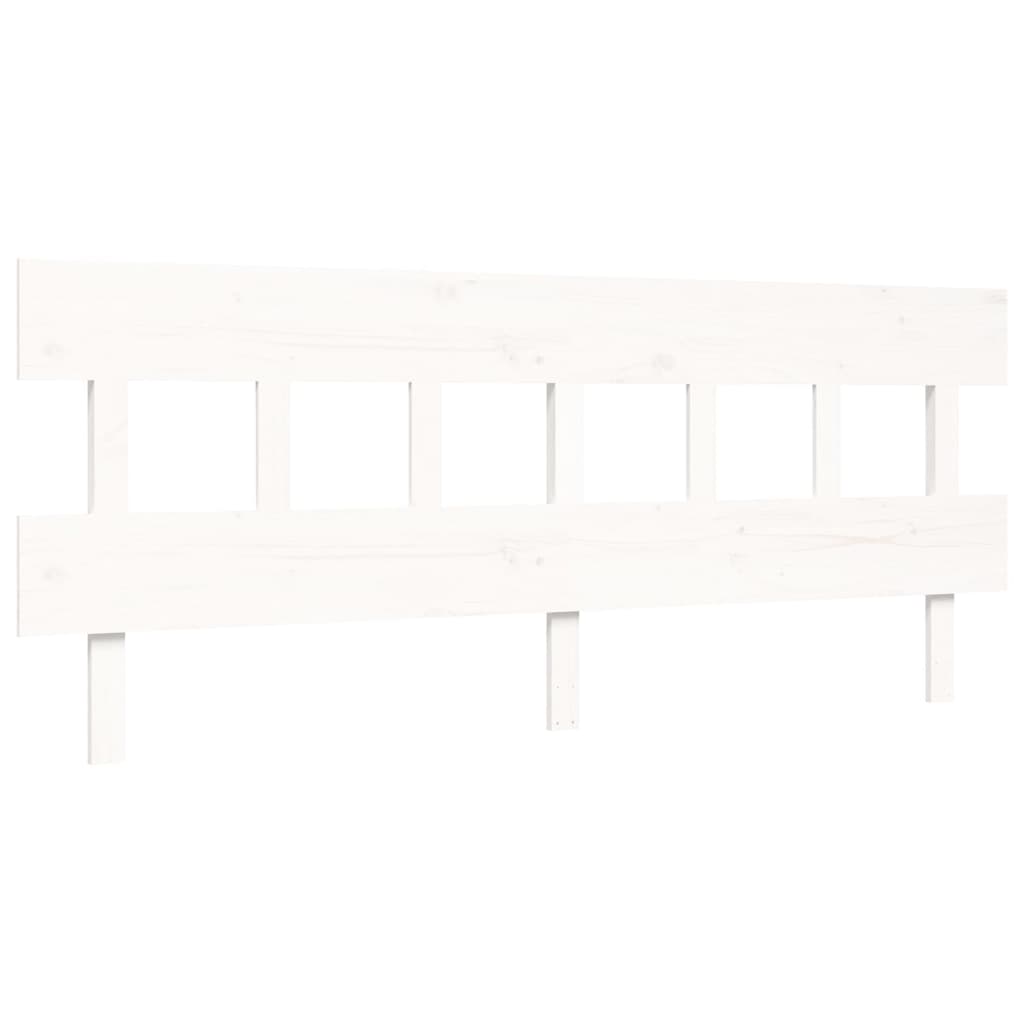 vidaXL Bed Frame without Mattress White 200x200 cm Solid Wood
