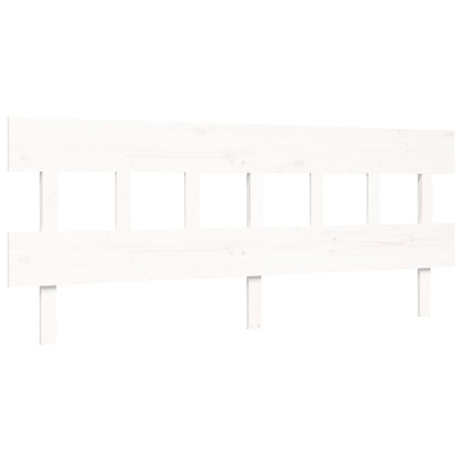 vidaXL Bed Frame without Mattress White 200x200 cm Solid Wood