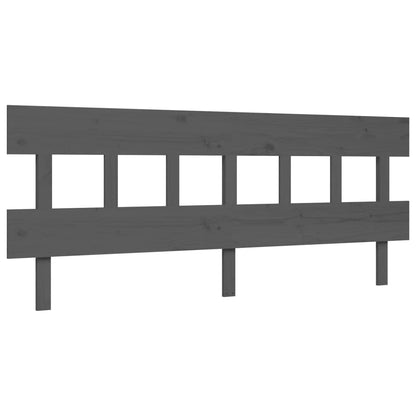 vidaXL Bed Frame without Mattress Grey 200x200 cm Solid Wood