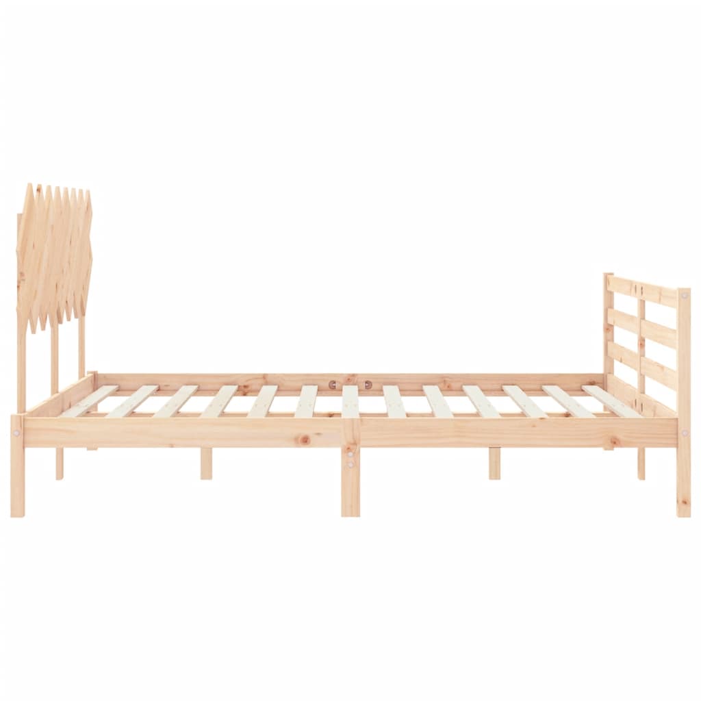 vidaXL Bed Frame without Mattress 160x200 cm Solid Wood