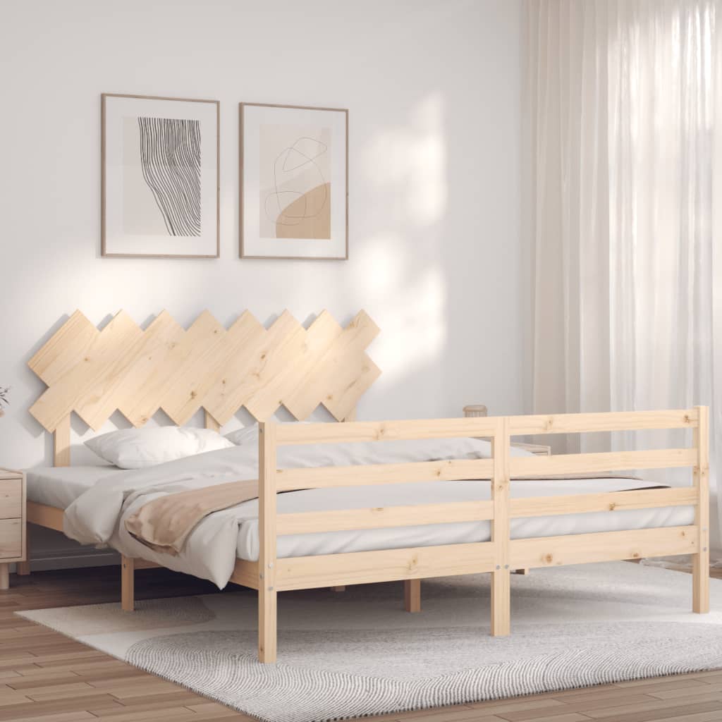 vidaXL Bed Frame without Mattress 160x200 cm Solid Wood