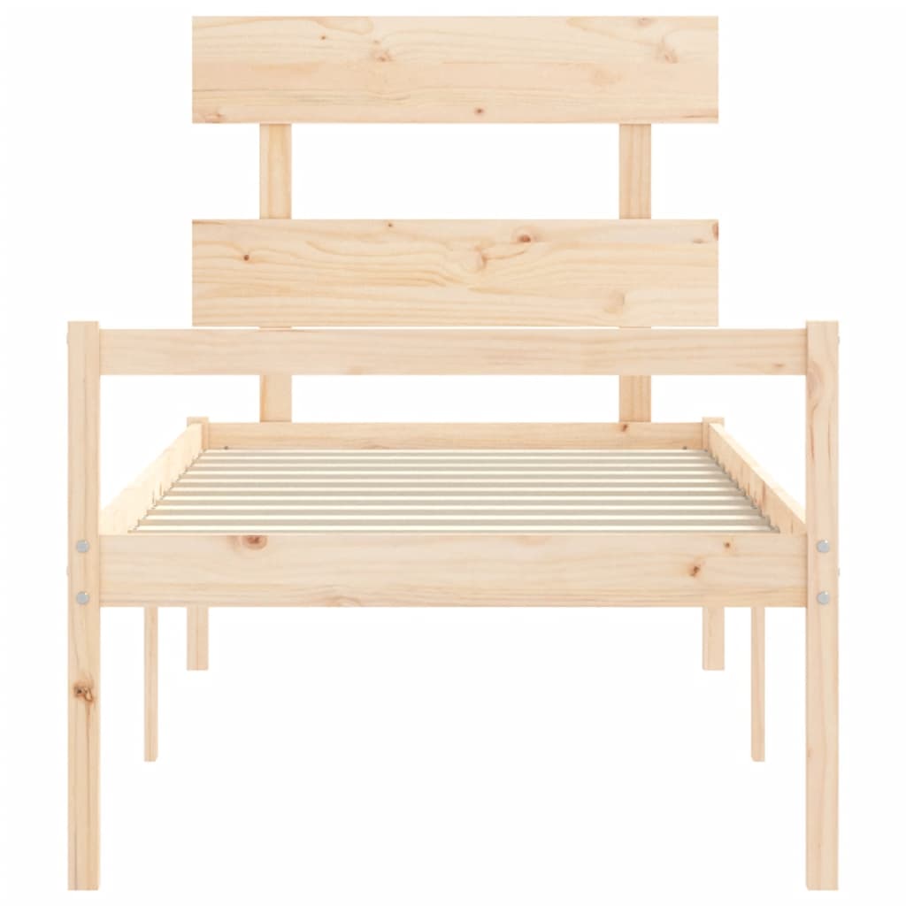 vidaXL Senior Bed without Mattress Small Single Solid Wood