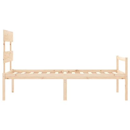 vidaXL Senior Bed without Mattress Small Single Solid Wood
