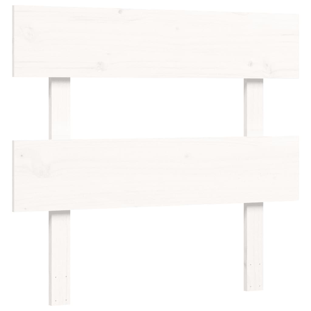 vidaXL Senior Bed without Mattress White Single Solid Wood