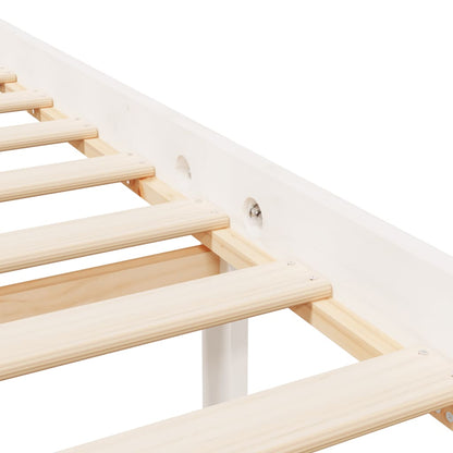 vidaXL Senior Bed without Mattress White Single Solid Wood