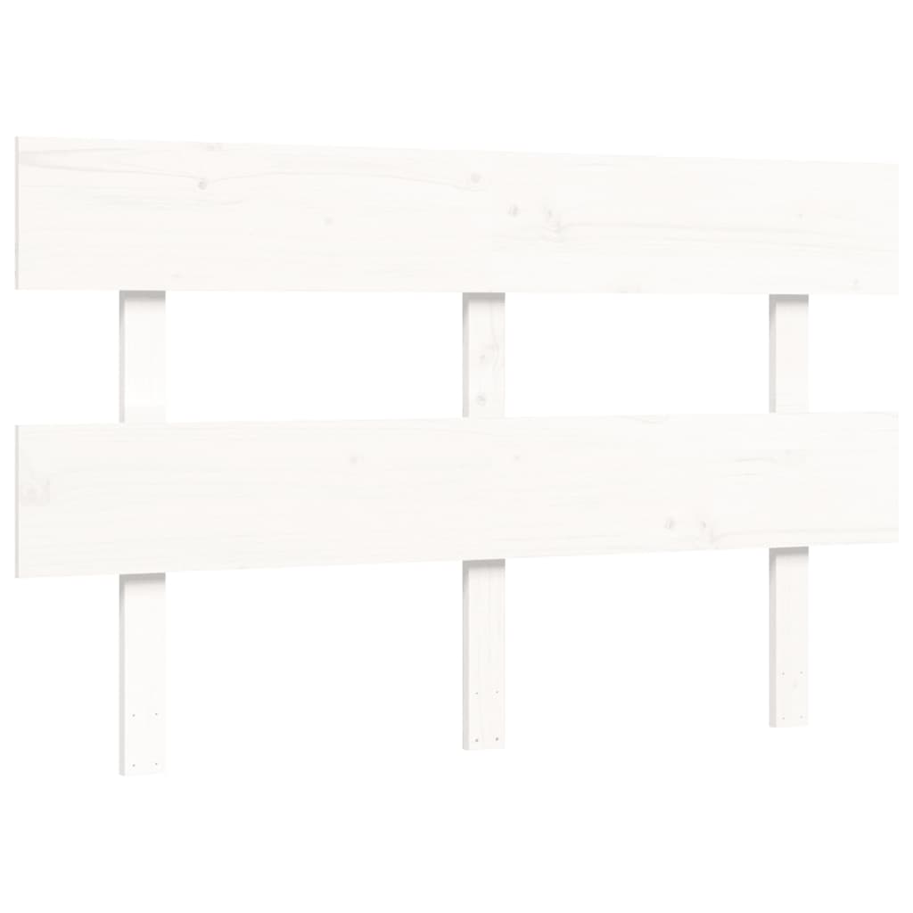 vidaXL Senior Bed without Mattress White Small Double Solid Wood